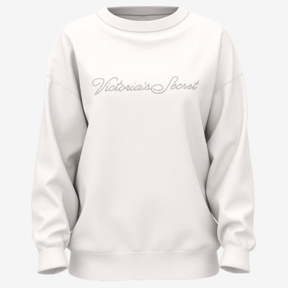 Victoria's Secret Angel Essentials Crystal Sparkle! Crewneck Sweatshirt - NWT